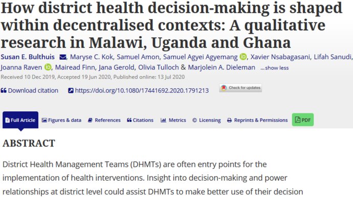 A screengrab of the title of the paper