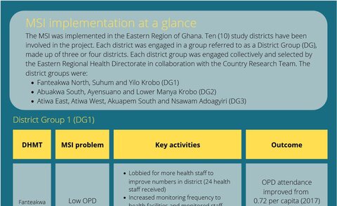 Screengrab of the factsheet - MSI at a glance